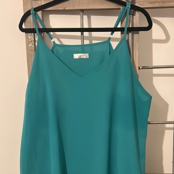 SoTeer Tops - Teal Spaghetti Strap Women's Top